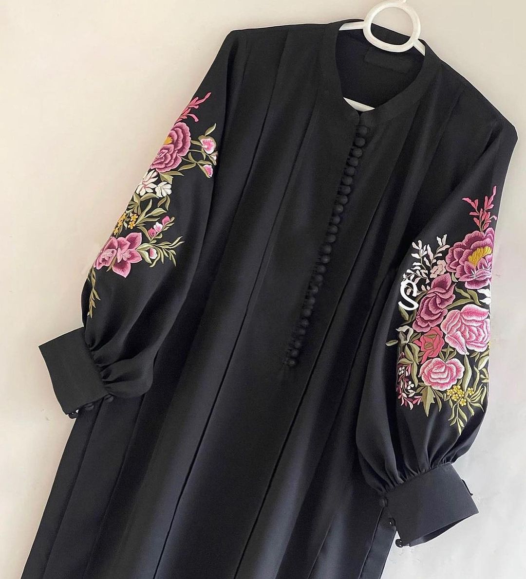 Fancy stitched Bazu Embroidery 2pcs dress for girls