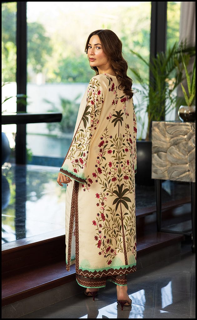 Khajoor Digital Printed Poly Lawn 2pcs