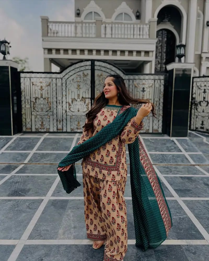 جہاں آرا (Jahan Ara) Co-ord Set 3pcs